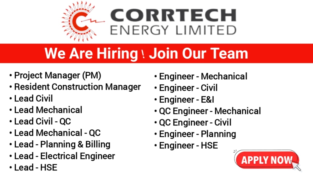 Corrtech Energy Limited Job Vacancy
