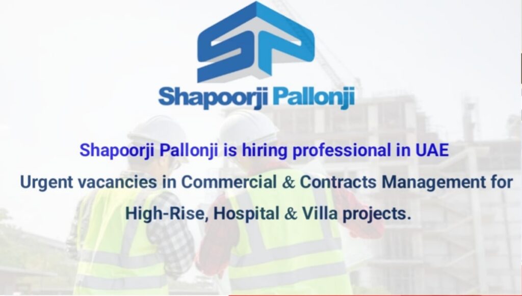 Shapoorji Pallonji is Hiring Professional in UAE