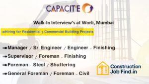 Capacit’e Infraprojects Recruitment 2025