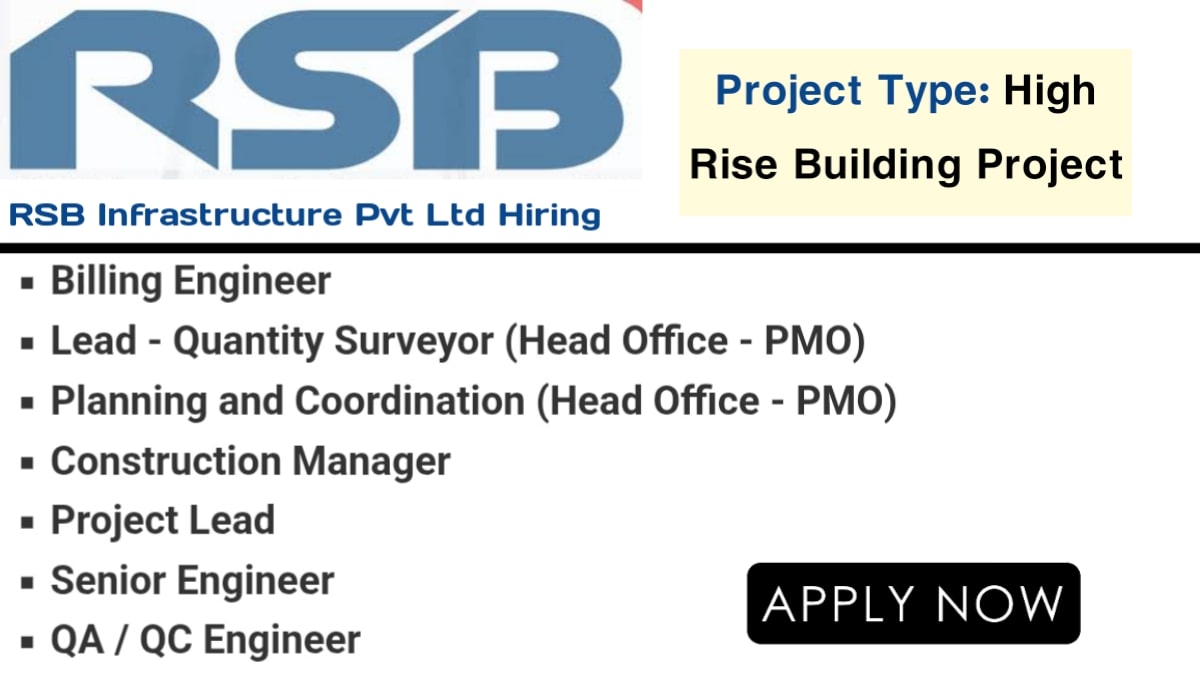 RSB Infrastructure Pvt Ltd Vacancy 2026