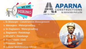 Latest Aparna Constructions & Estate Jobs 2026