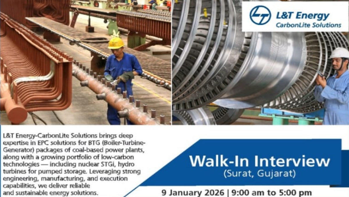 L&T Energy Walk-In Interview