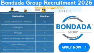 Bondada Group Recruitment 2026