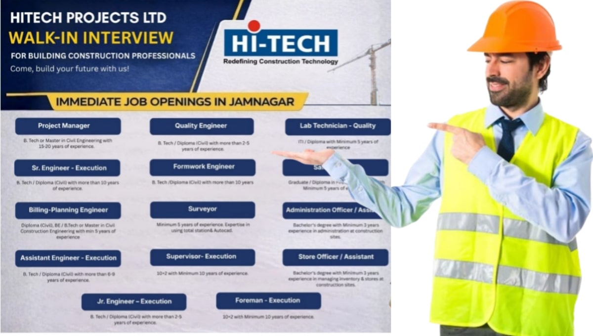 Hi-Tech Projects Ltd Walk-In Interview 2026