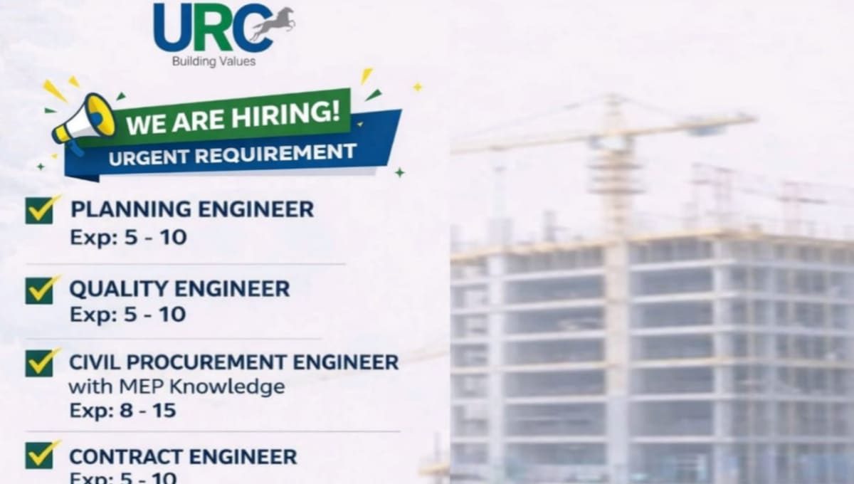 URC Construction Jobs 2026