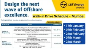 L&T Energy Offshore Recruitment 2026