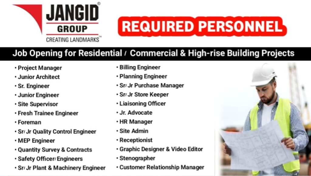Jangid Group Recruitment 2026