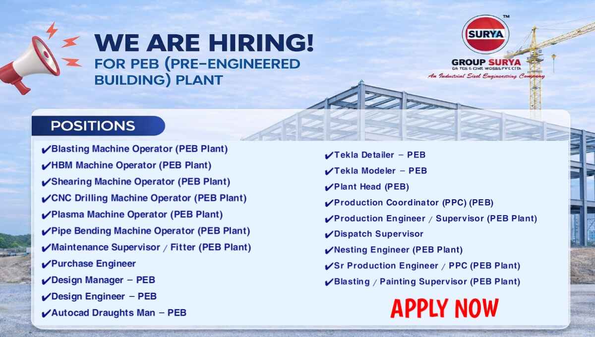 Group Surya PEB Plant Walk-In Drive 2026