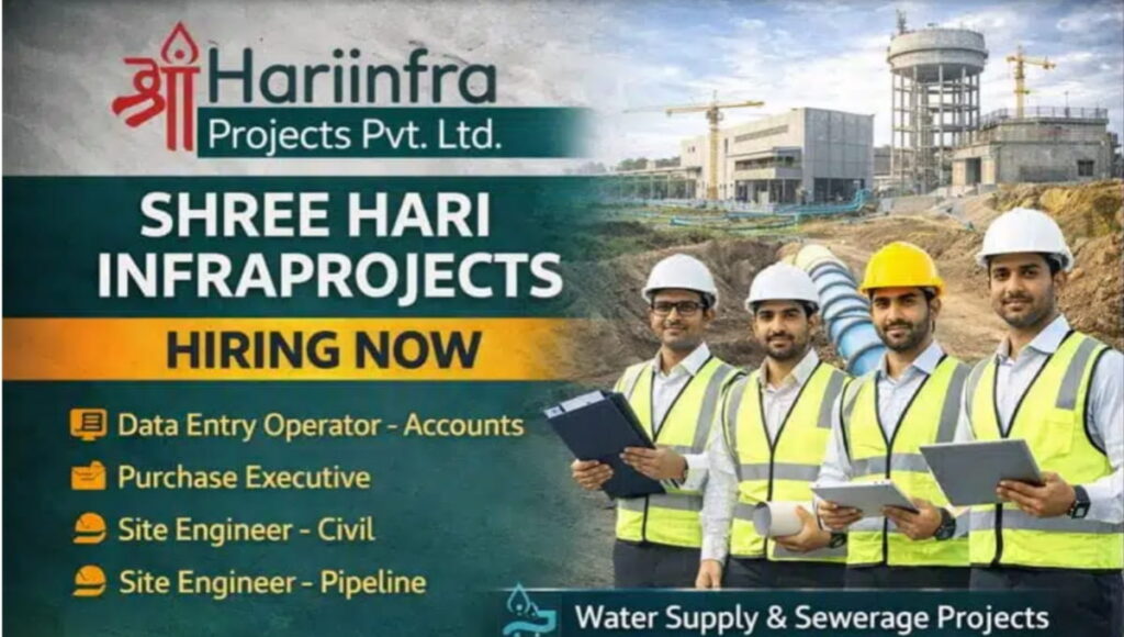 Shree Hari Infraprojects Pvt Ltd Hiring 2026