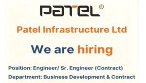 Patel Infrastructure Job Opening 2026