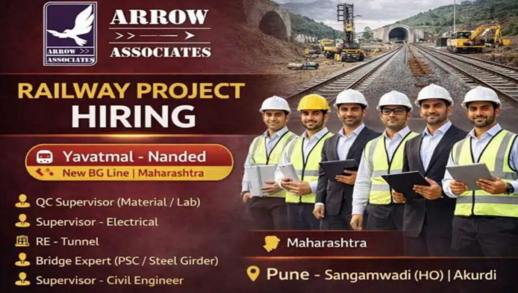 Arrow Associates Infrastructure Job Vacancy 2026