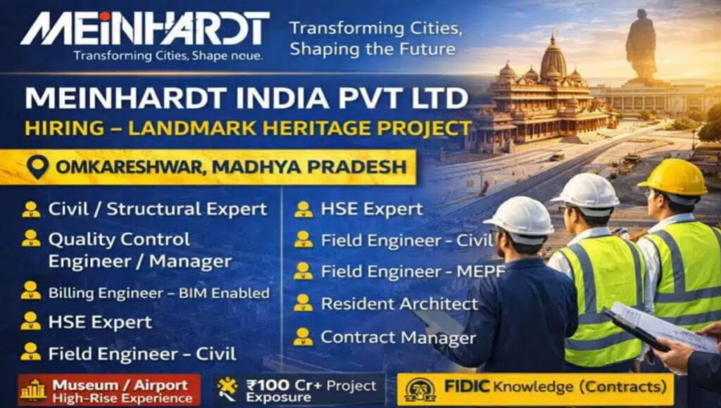 Meinhardt India Pvt Ltd Vacancy 2026
