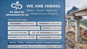 DP Jain & Co. Infrastructure Job Vacancy 2026