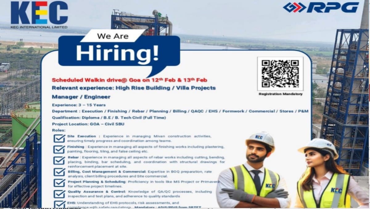 KEC International Ltd Walk-In Drive 2026