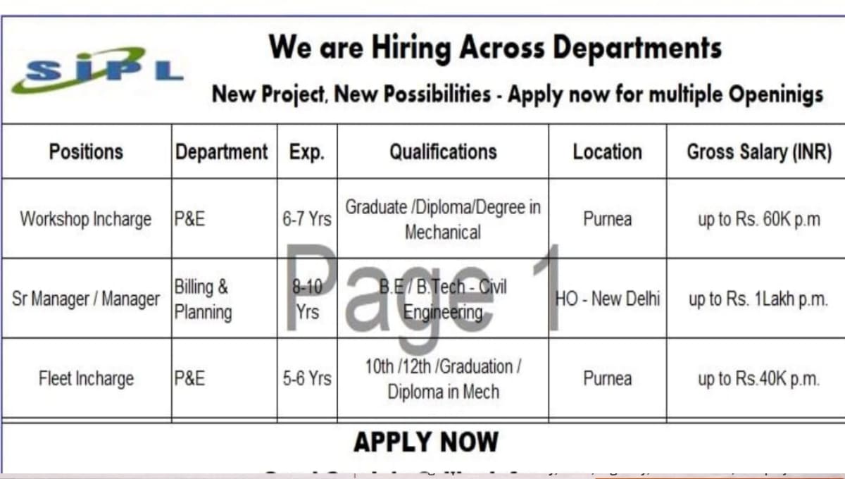 Latest Construction Jobs 2026