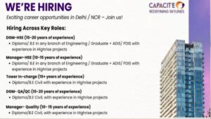 Capacit'e Infraprojects Exciting Career Opportunities