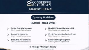 Conserve Buildcon Hiring 2026