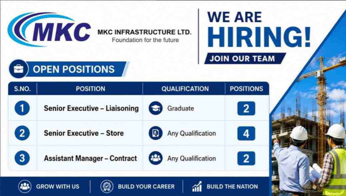 MKC Infrastructure Ltd Recruitment 2026