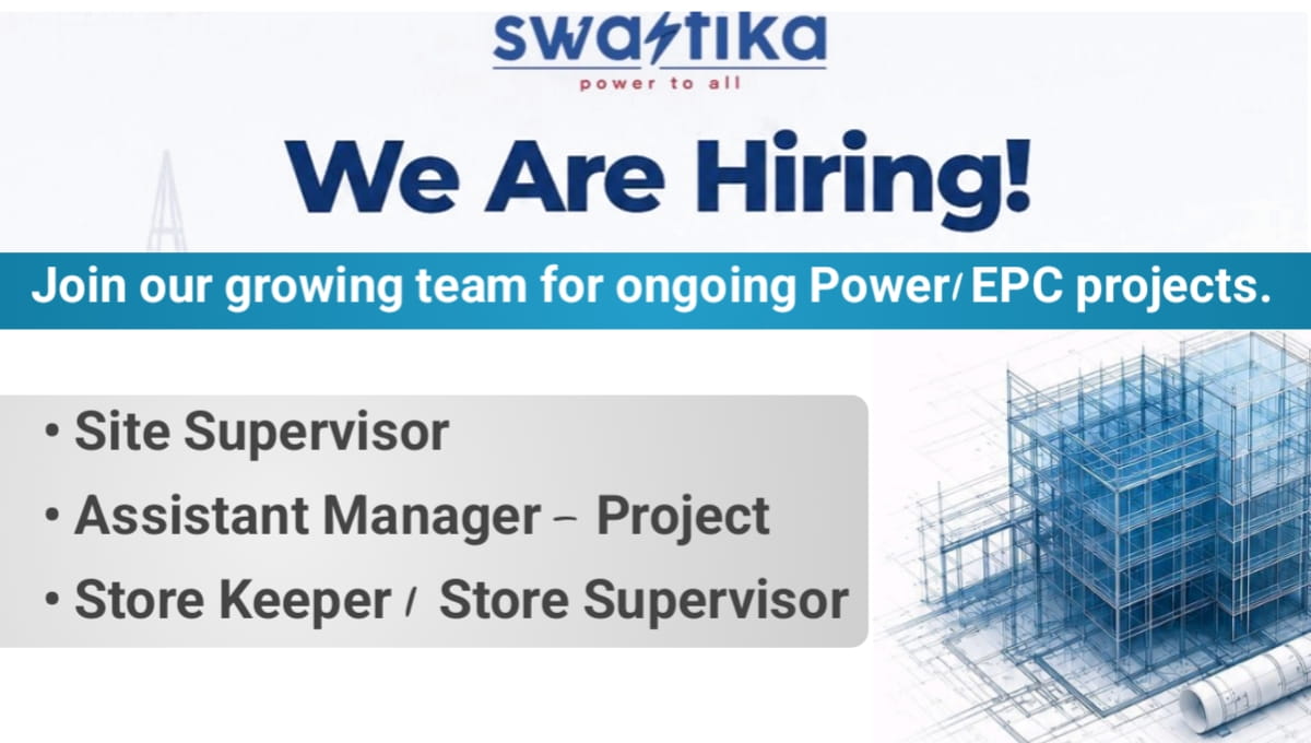 Swastika Infra Limited Vacancy