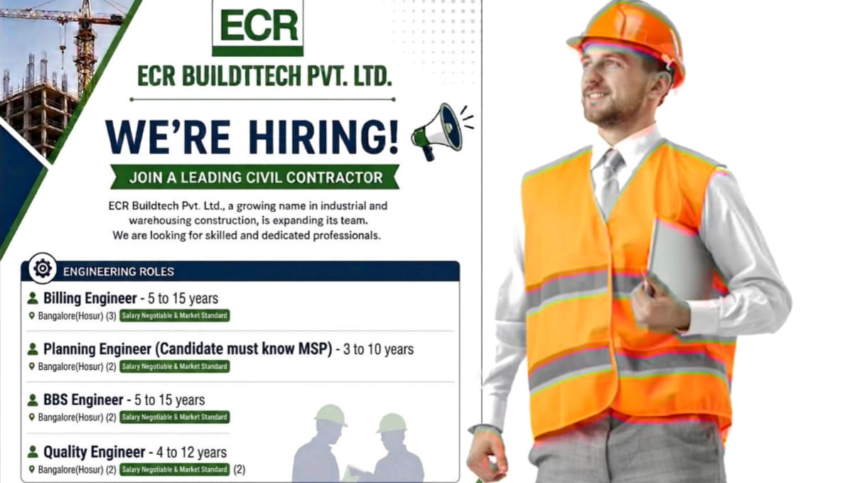 ECR Buildtech Pvt Ltd Hiring 2026