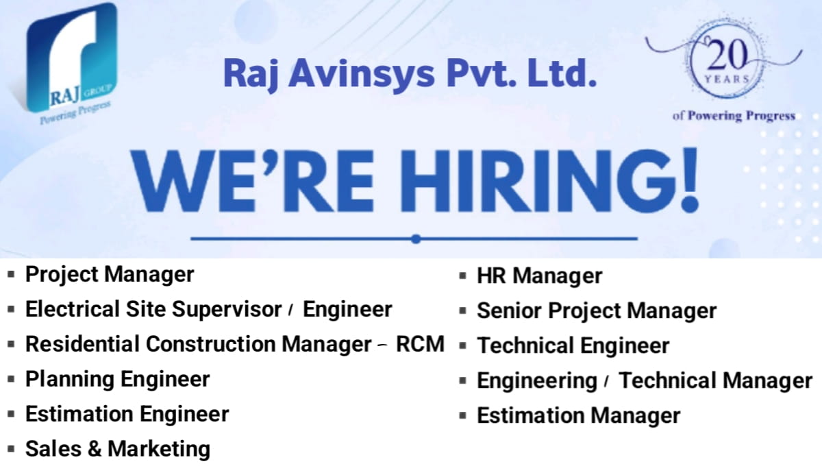 Raj Avinsys Pvt Ltd Mega Job Vacancy