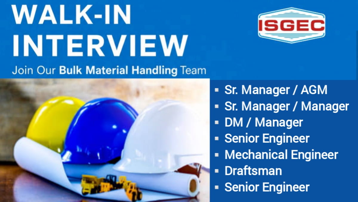 Isgec Heavy Engineering Ltd Walk-In Interview