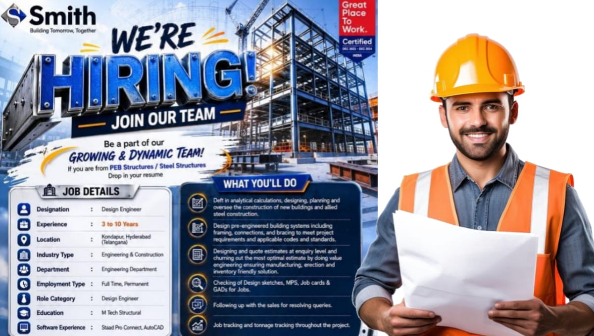 Smith Structures India Pvt Ltd Recruitment 2026