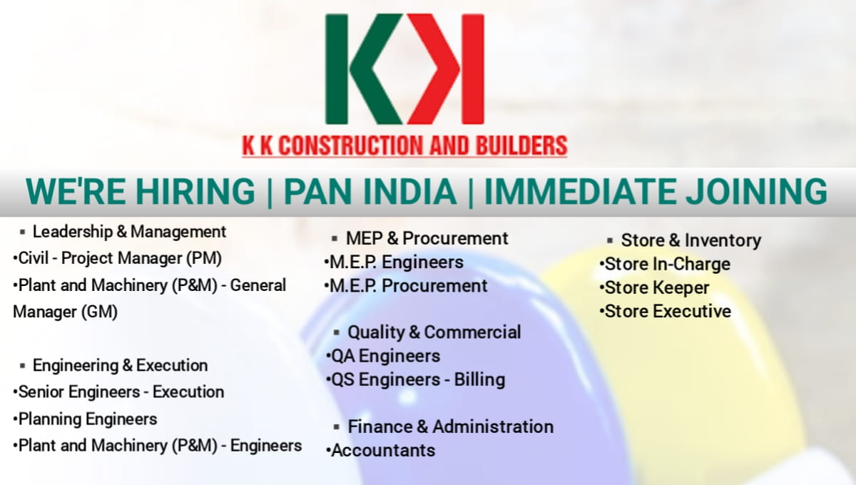 KK Construction and Builders Recruitment