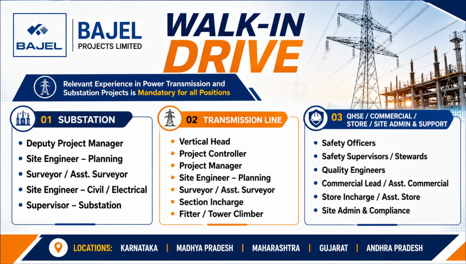 Bajel Projects Walk-In Interview